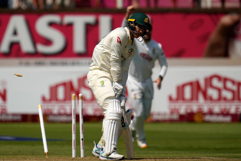 Mulder claims two wickets as South Africa reduces Australia to 84-3 at ...