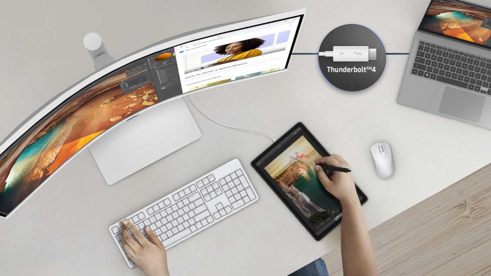 Samsung’s 34-inch ultrawide monitor is 50% off, and it’s also a dock