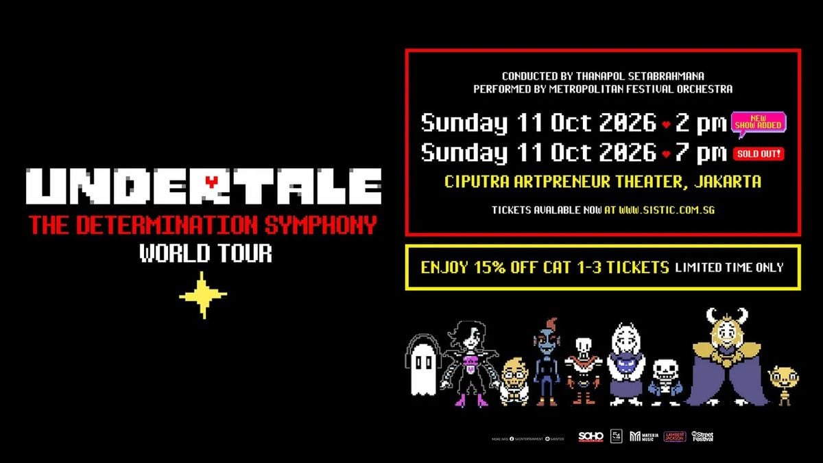 Undertale concert Jakarta 2026: Jadwal, lokasi, dan harga tiket The ...