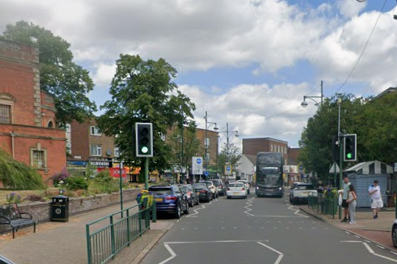 Two car crash blocks Wednesfield High Street