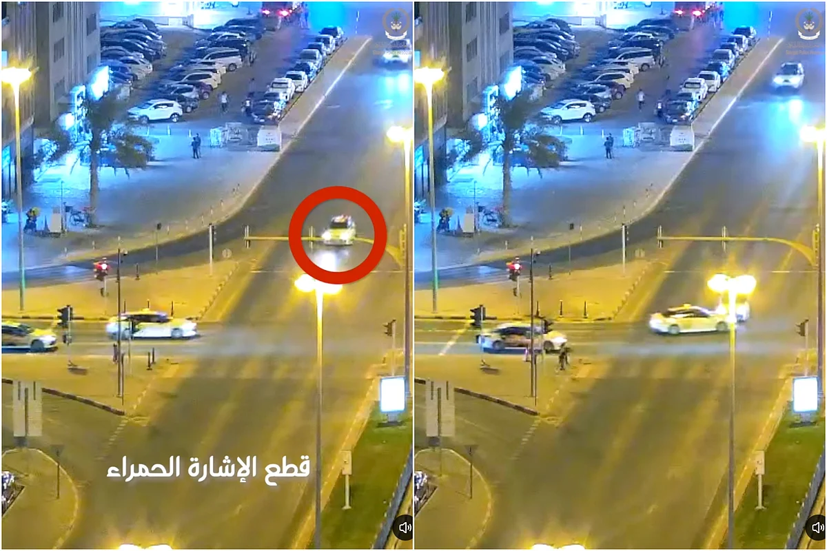 Watch: Sharjah Police issue warning after driver runs red light ...