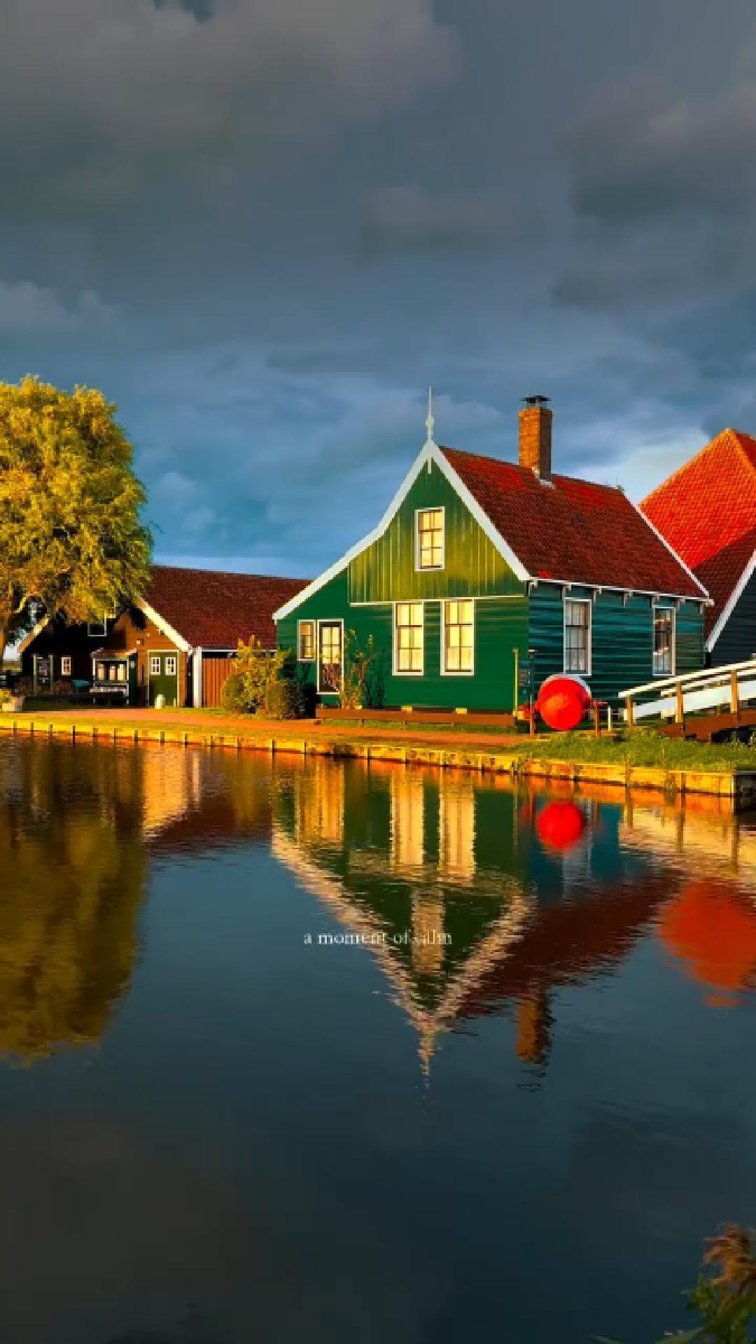 The breathtaking beauty of a sunset in the Netherlands