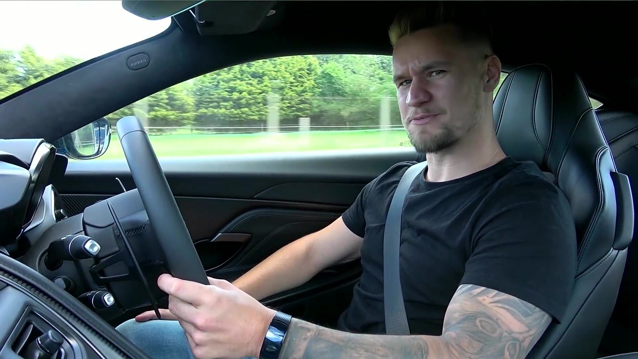 Getting an exclusive first look at the Aston Martin DBS Volante at Hatfield