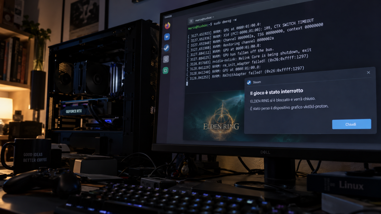 NVIDIA apre un nuovo bug sui crash Linux: chi rischia nei giochi?