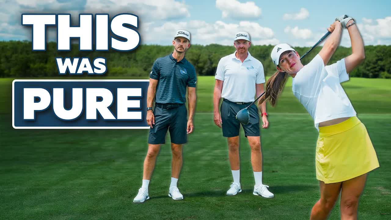 Her unusual golf swing left everyone impressed - here's how she achieves it