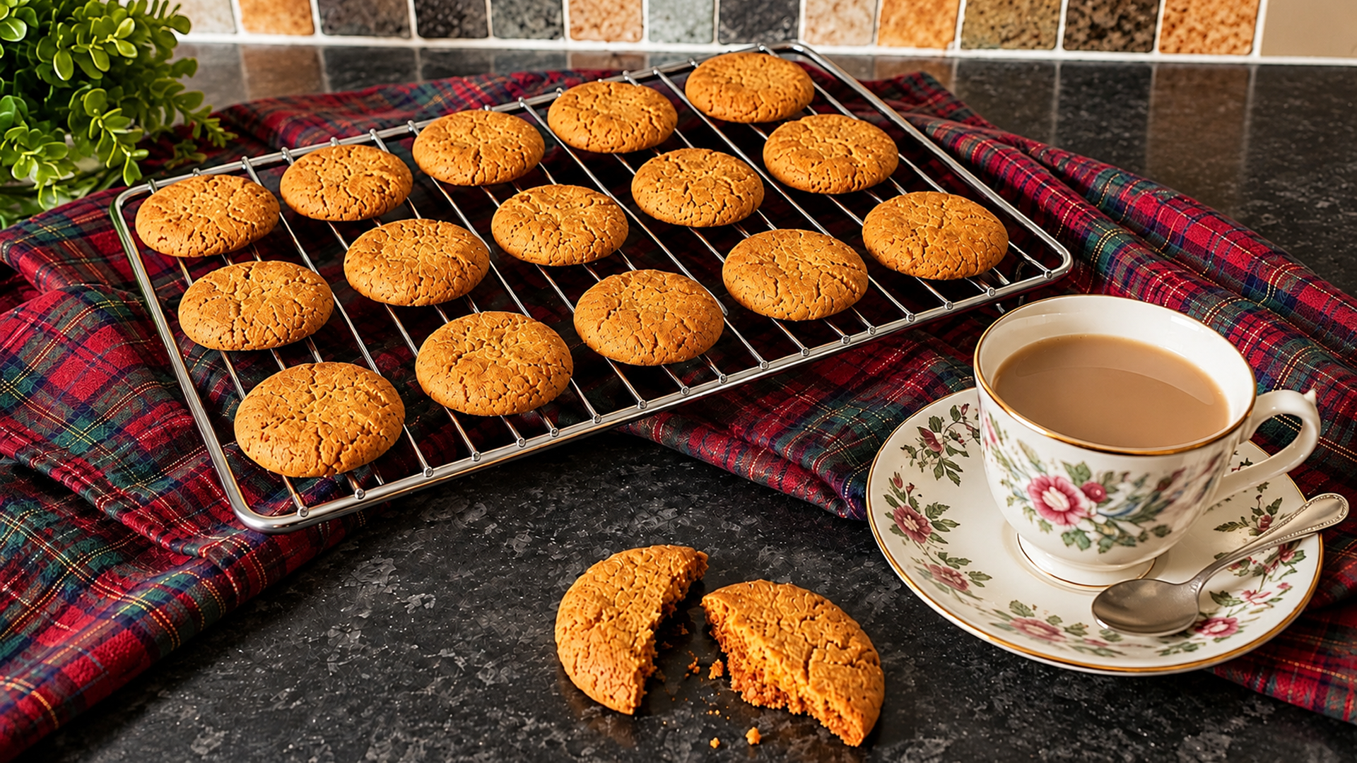 How to make easy ginger snap biscuits at home?