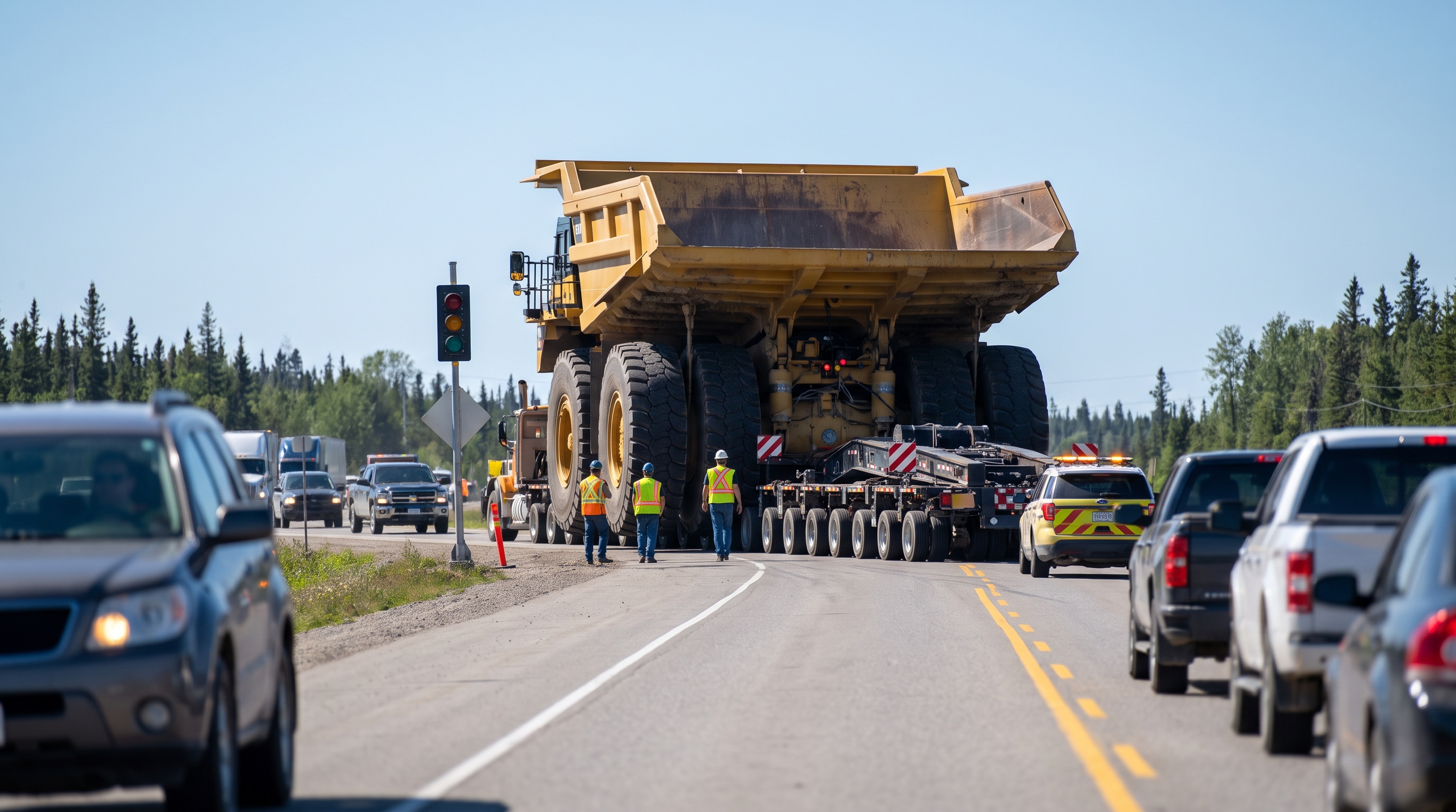Massive 300-ton mining rig threatens to crush Canadian highway in risky ...