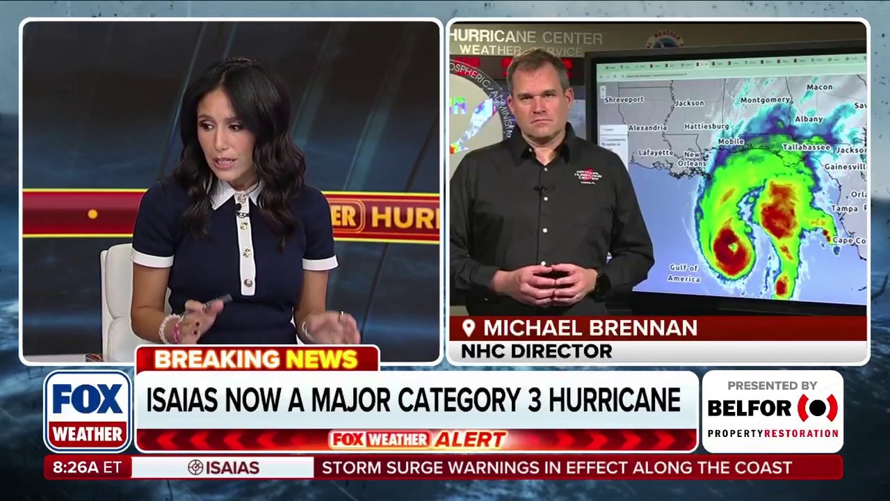 Hurricane Isaias explodes into monster Cat 3 storm as Gulf Coast ...
