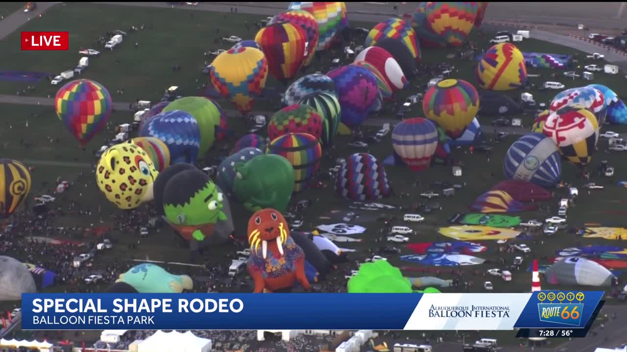 Day 2 of the special shape rodeo at Balloon Fiesta