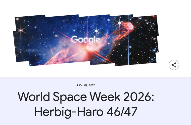 Semana del Espacio 2026: Google agrega un nuevo Doodle inspirado en ...