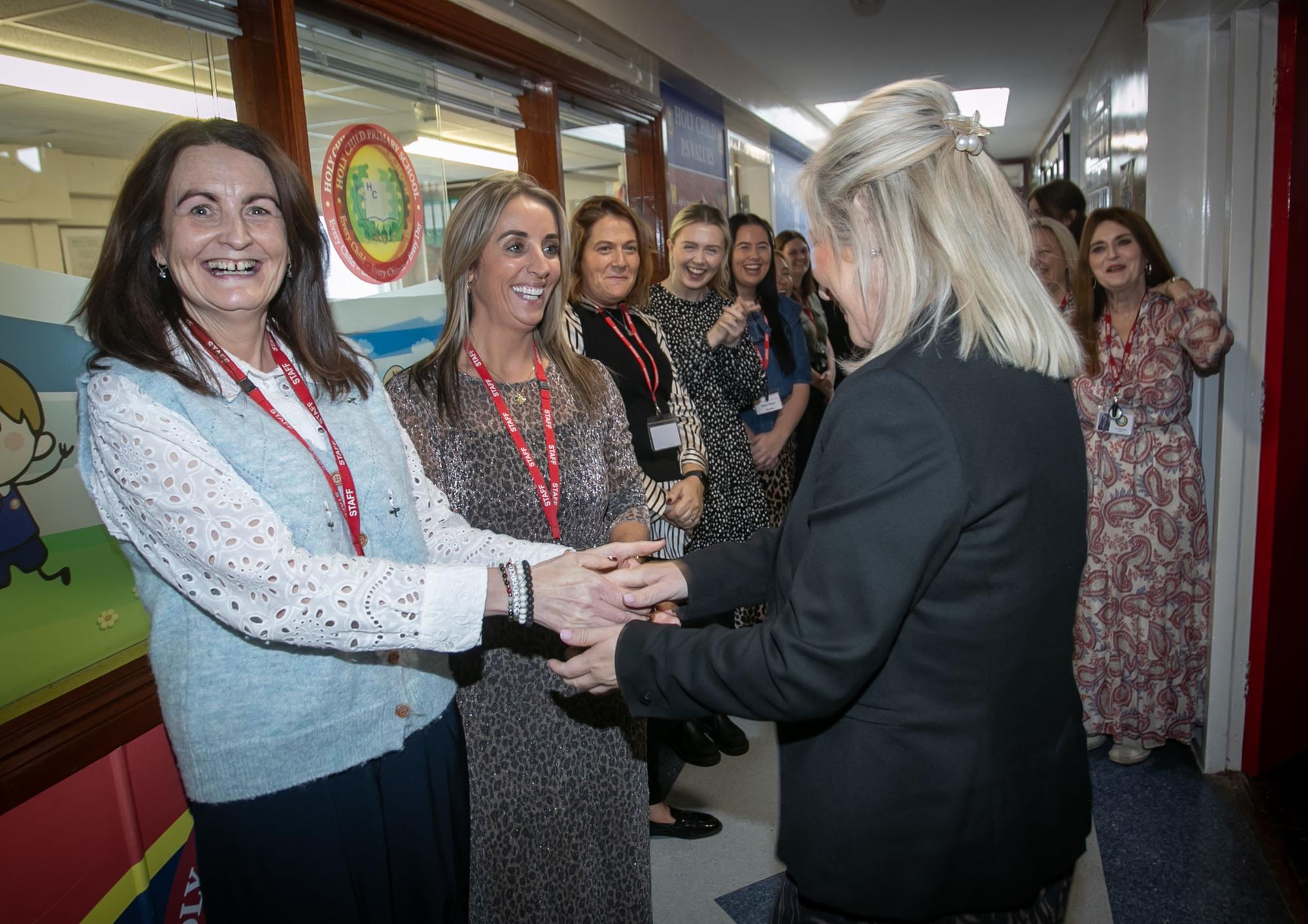 First Minister Michelle O’Neill praises Derry's Holy Child Primary ...
