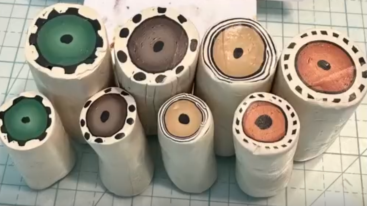 Artist uses custom app colors to make polymer clay veneer