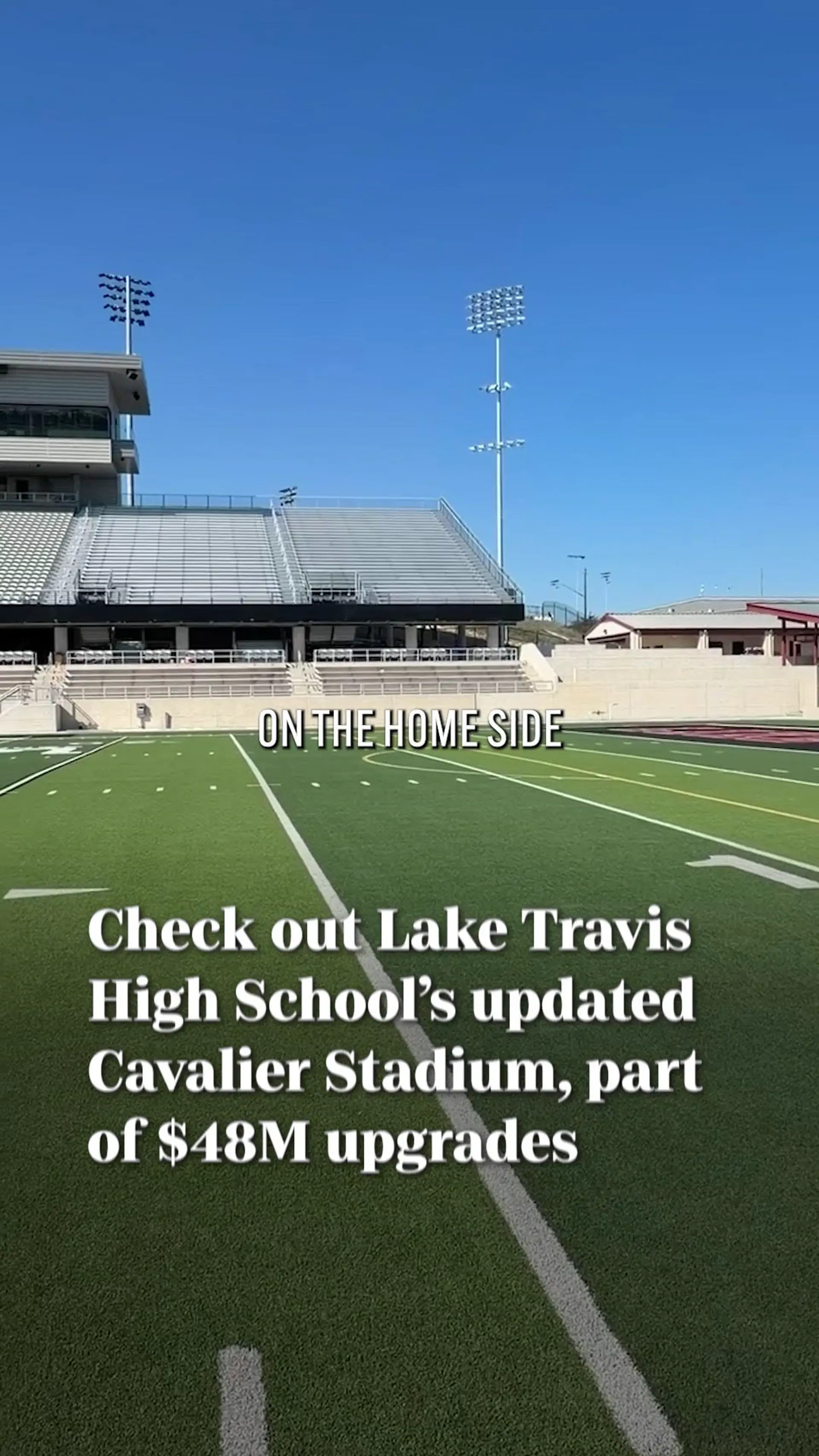 Lake Travis football returns to a bigger Cavalier Stadium. Take a look ...