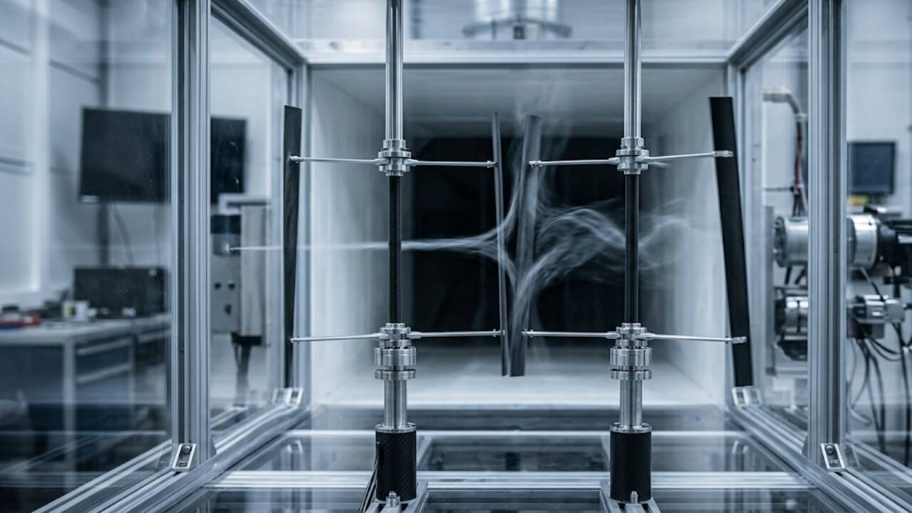 Wind tunnel experiment 2020: Paired turbines boost power; designers ...