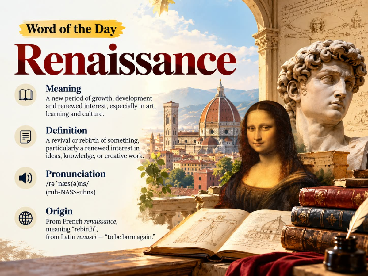 Word of the day: 'Renaissance' - meaning, definition, pronunciation ...
