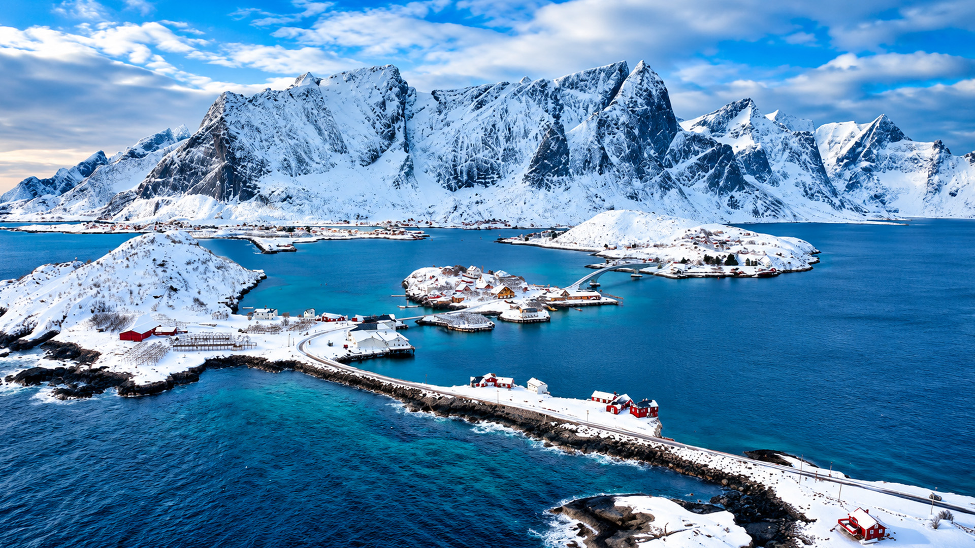 How do people live in Norway's snowy fishing villages?