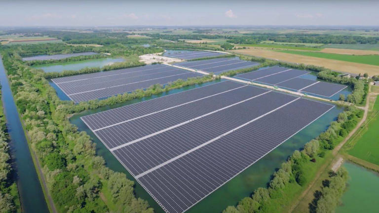 France turns abandoned gravel pits into Europe’s largest floating solar ...