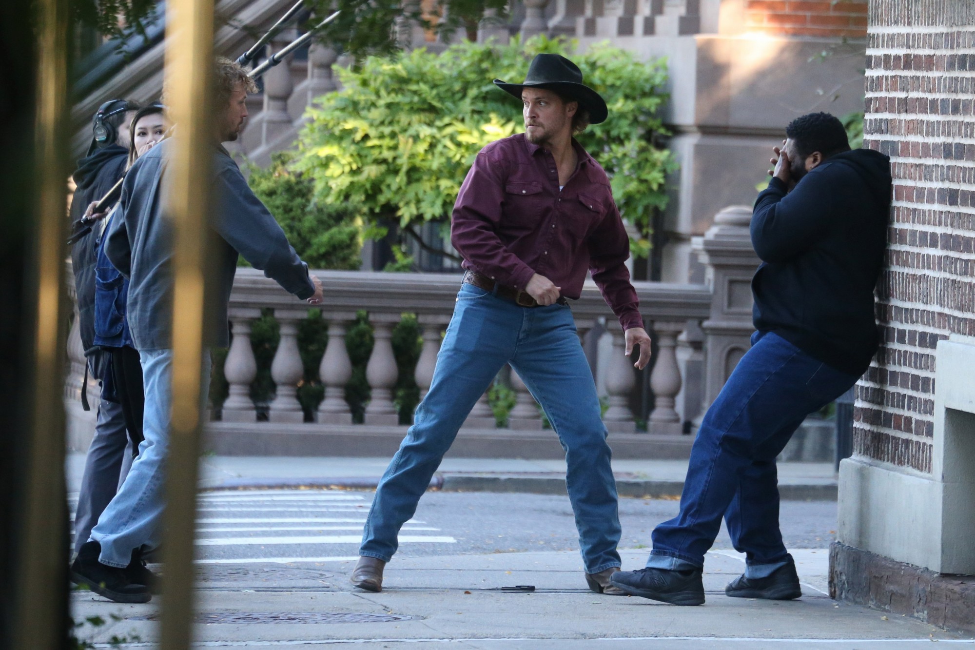 Luke Grimes films fight scenes for ‘Marshals’ season 2 in Brooklyn