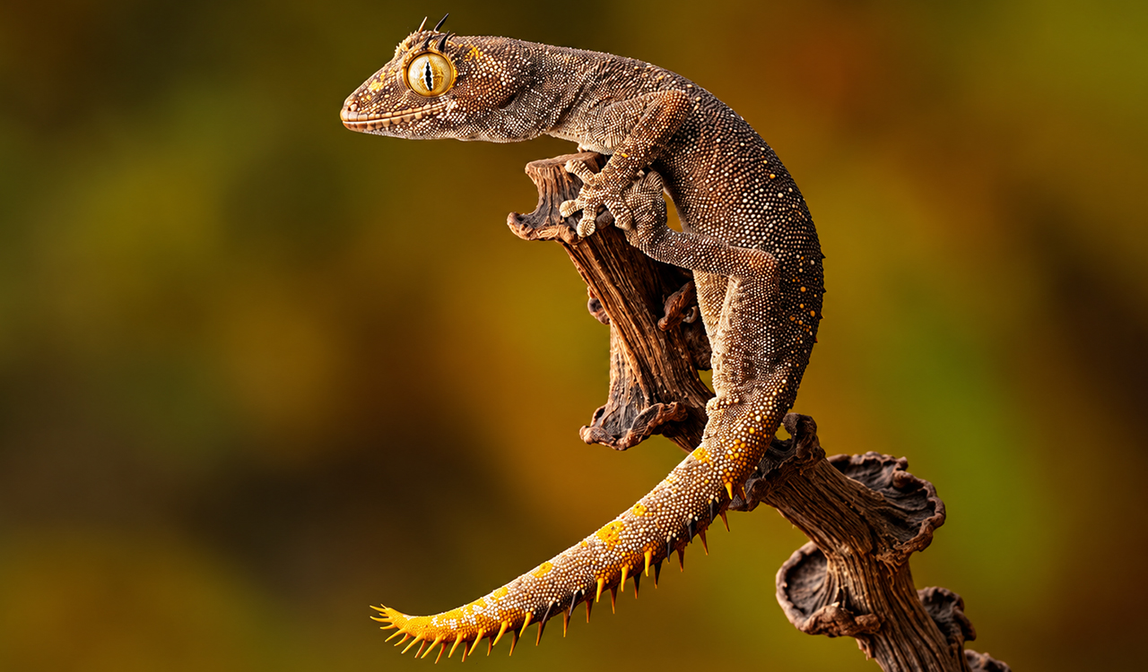 Northern knob-tailed gecko has a tail that sprays poison