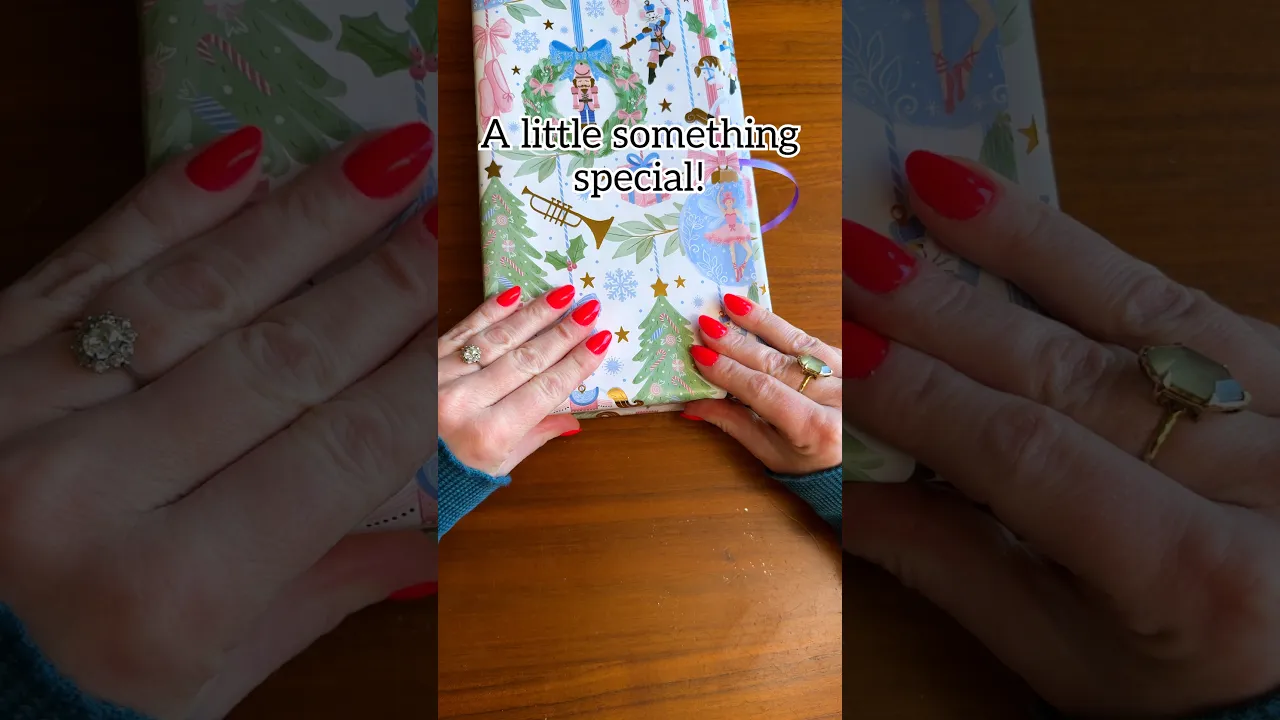 Easy kid friendly wrapping technique! #christmas #giftwrapping # ...
