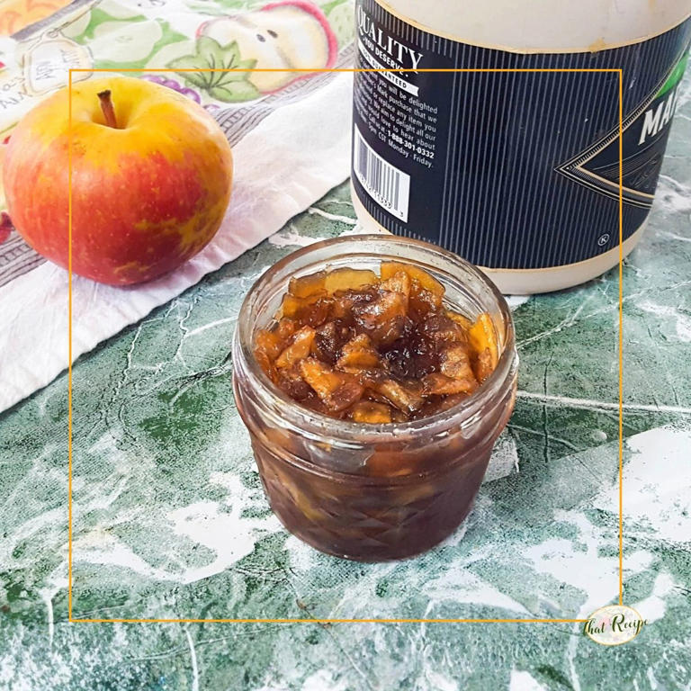 No sugar added maple apple jam: A fall delight with warm spices