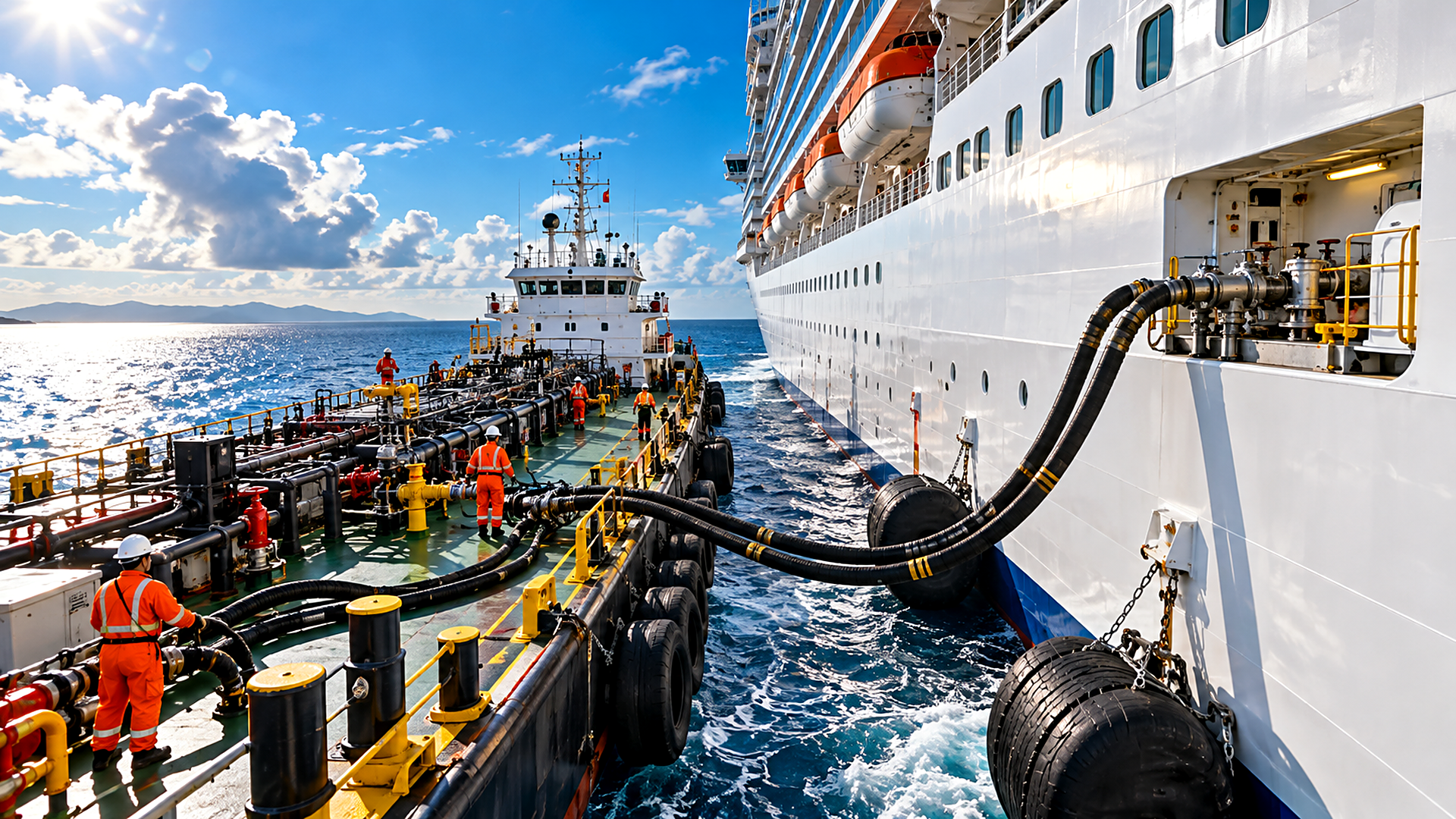 The floating fuel station, how bunker barges deliver half a million ...