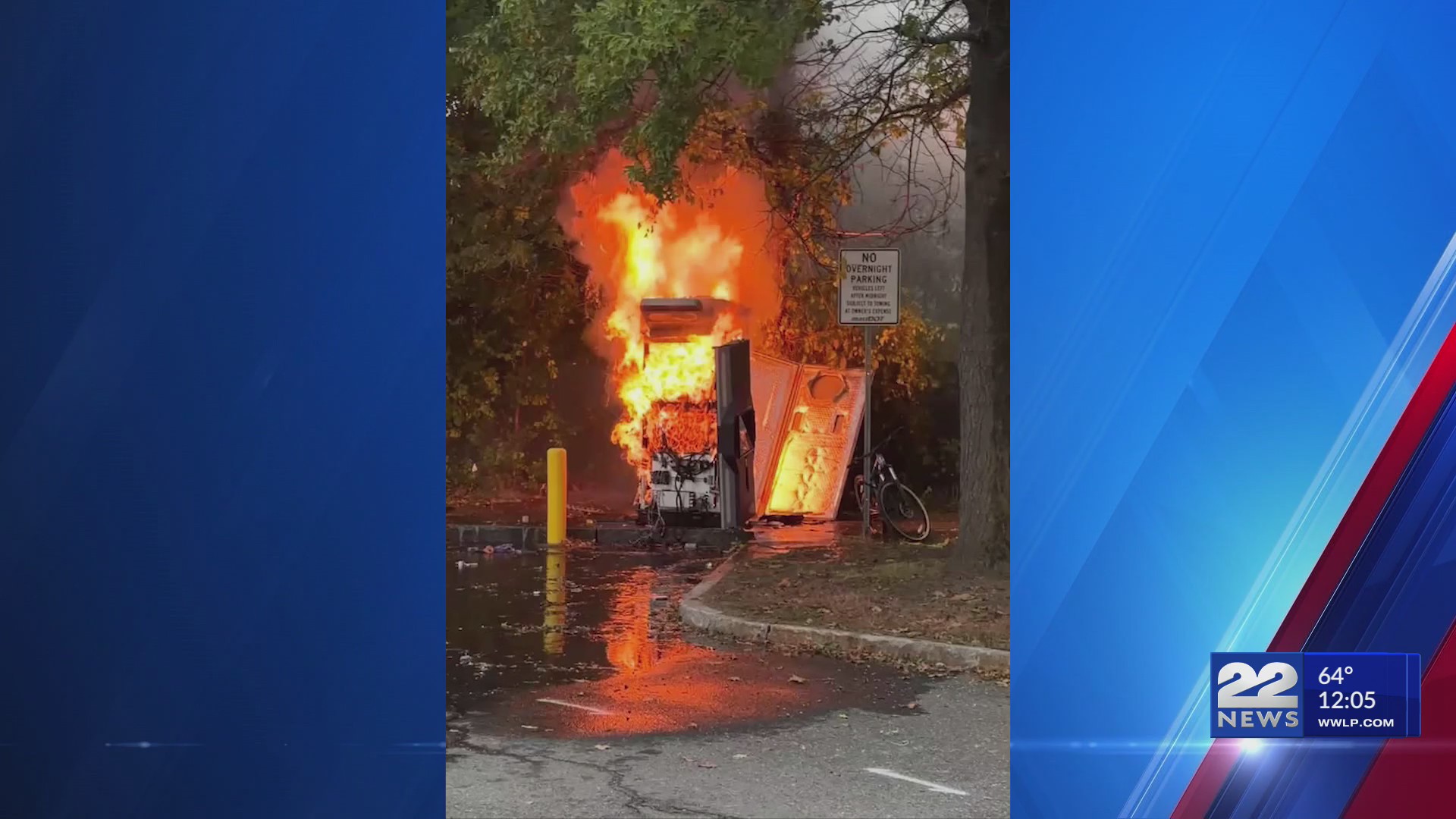 Greenfield crews tackle fire at electric vehicle charging station
