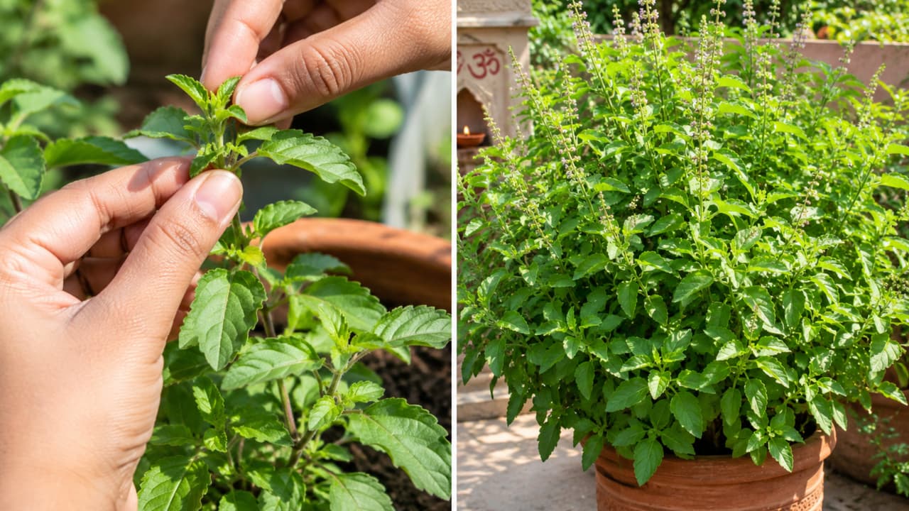 Tulsi care: Simple gardener tricks to make your plant grow bushier!