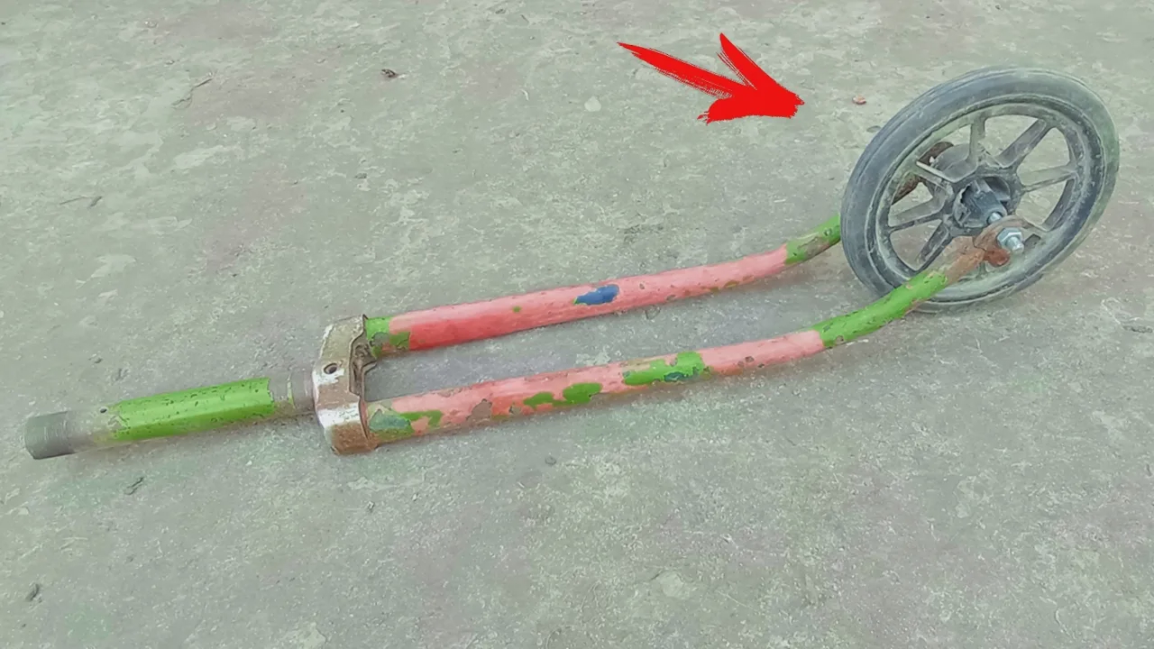 Awesome DIY project made from a bike fork