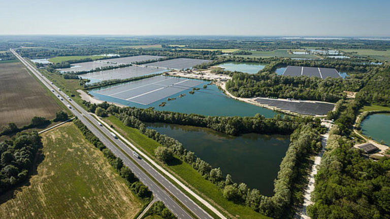 France turns abandoned gravel pits into Europe’s largest floating solar ...