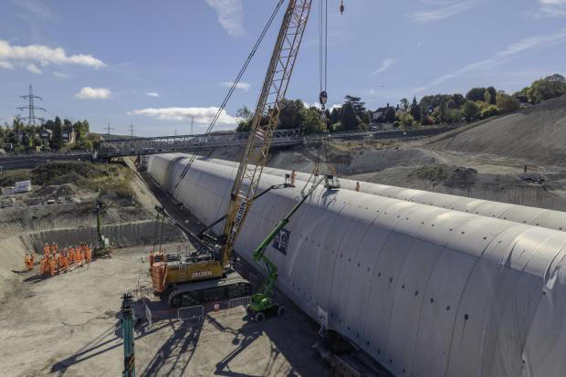 HS2 Wendover green tunnel reaches construction milestone