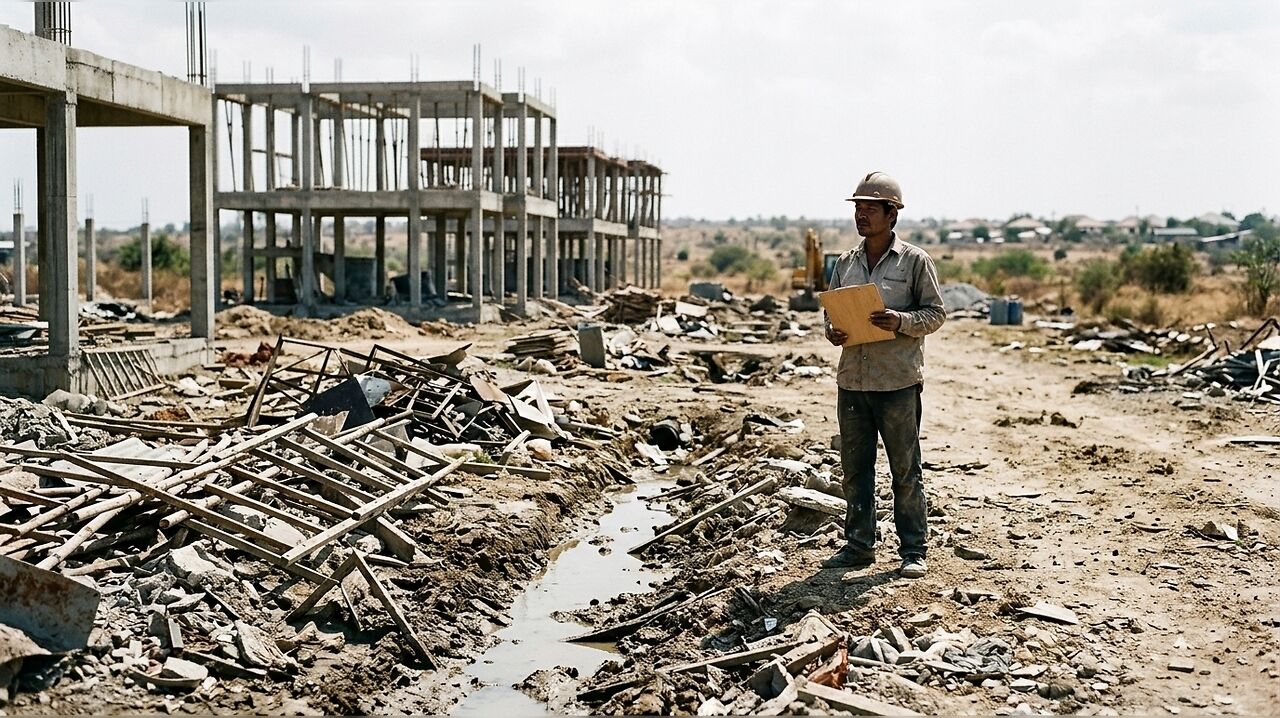Hyderabad villa project continues construction despite multiple ...