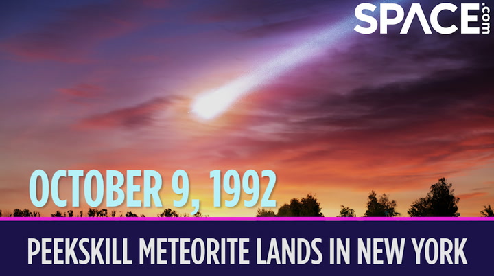 OTD in space - October 9: Peekskill meteorite lands in New York