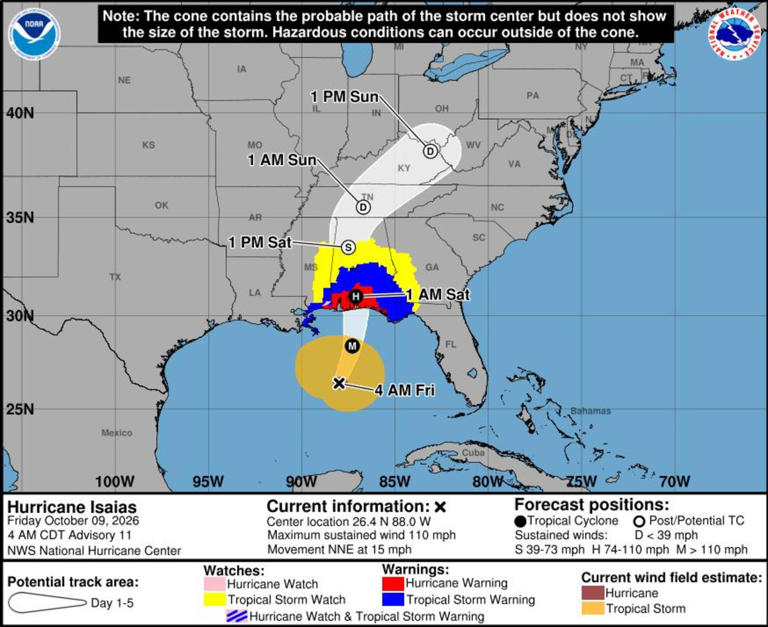 Isaias upgraded to category 3 hurricane: Latest storm forecast for the ...