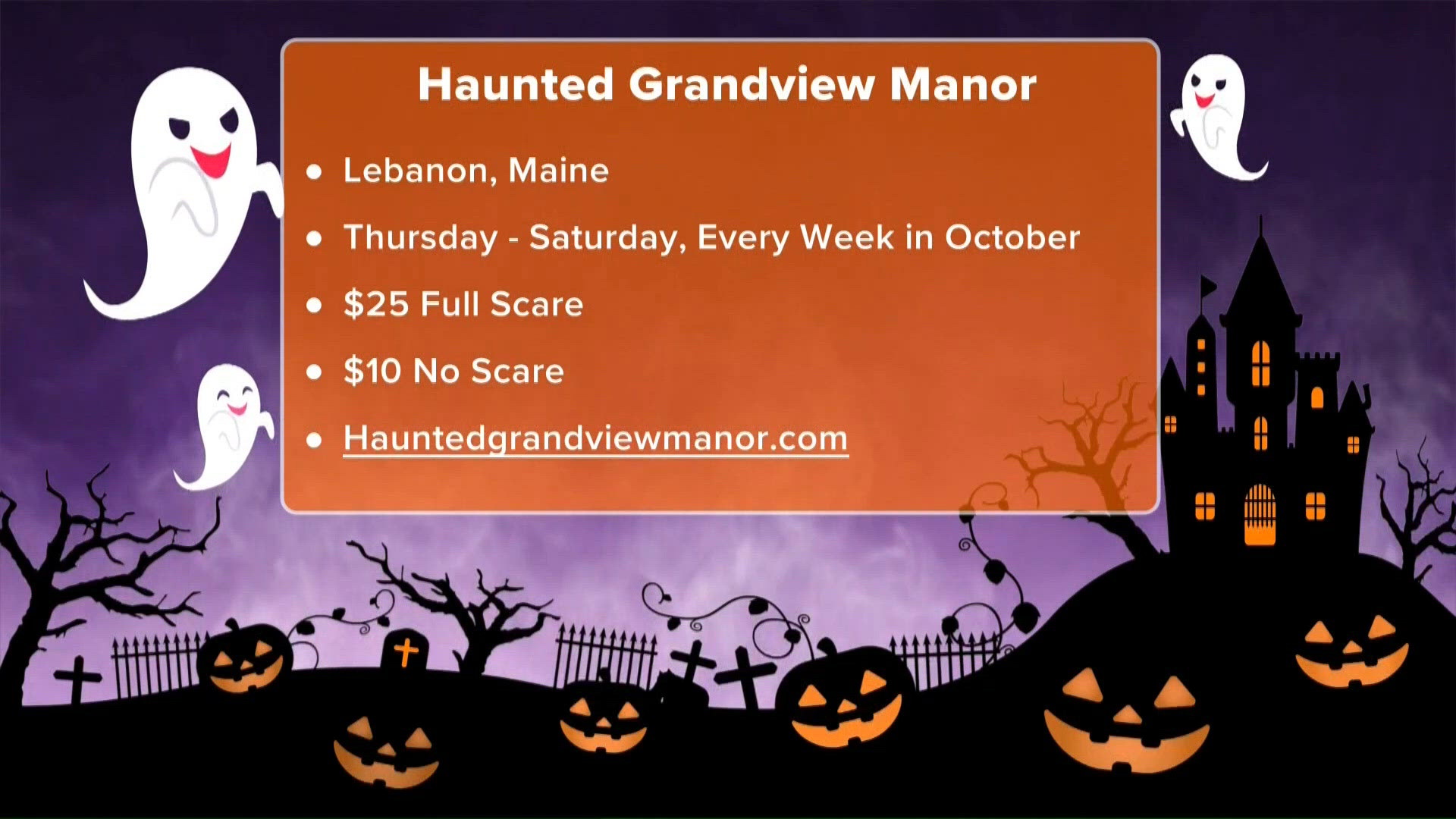 Maine things to boo: Oct. 9