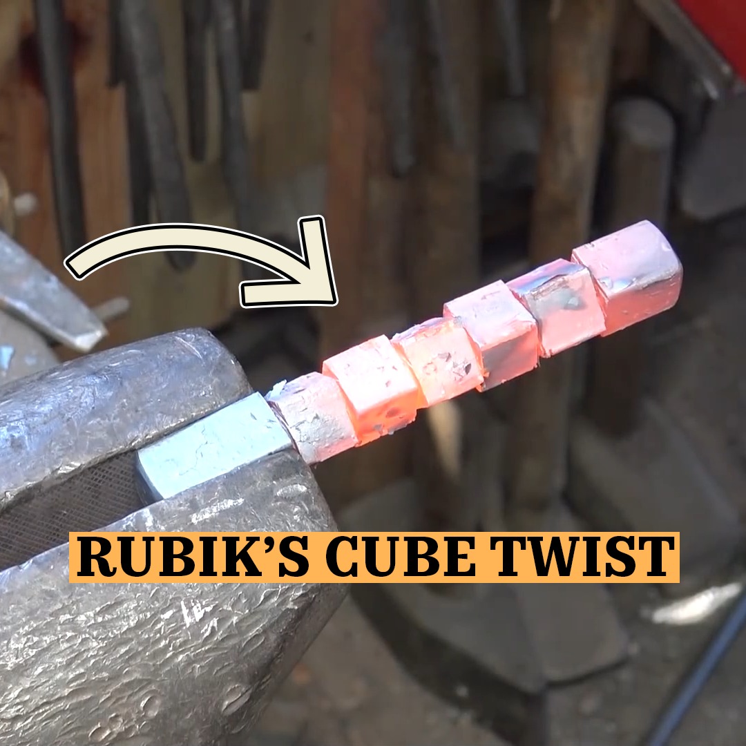 Rubik's cube twist in the forge