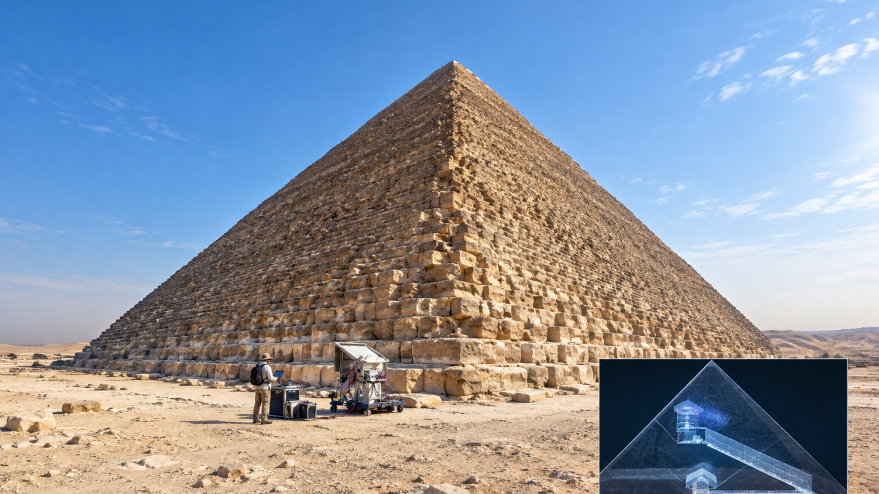 Why it took 8 years to locate a void 30 metres above the Grand Gallery