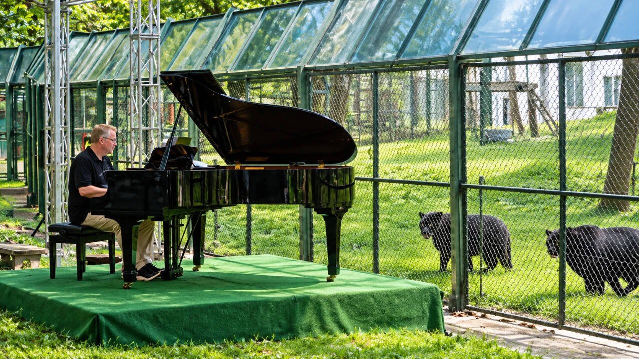 Rick Wakeman played piano for 150 rescued moon bears; 125 remain caged ...
