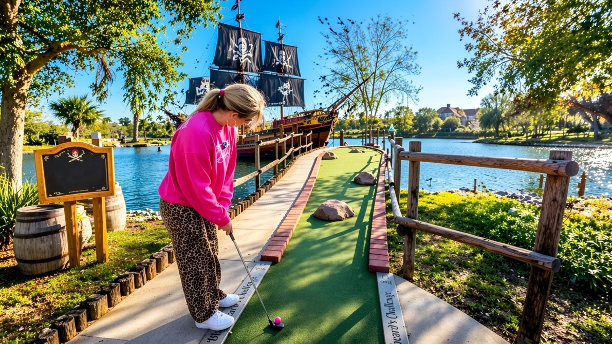 Pirate's Cove mega mini golf challenge