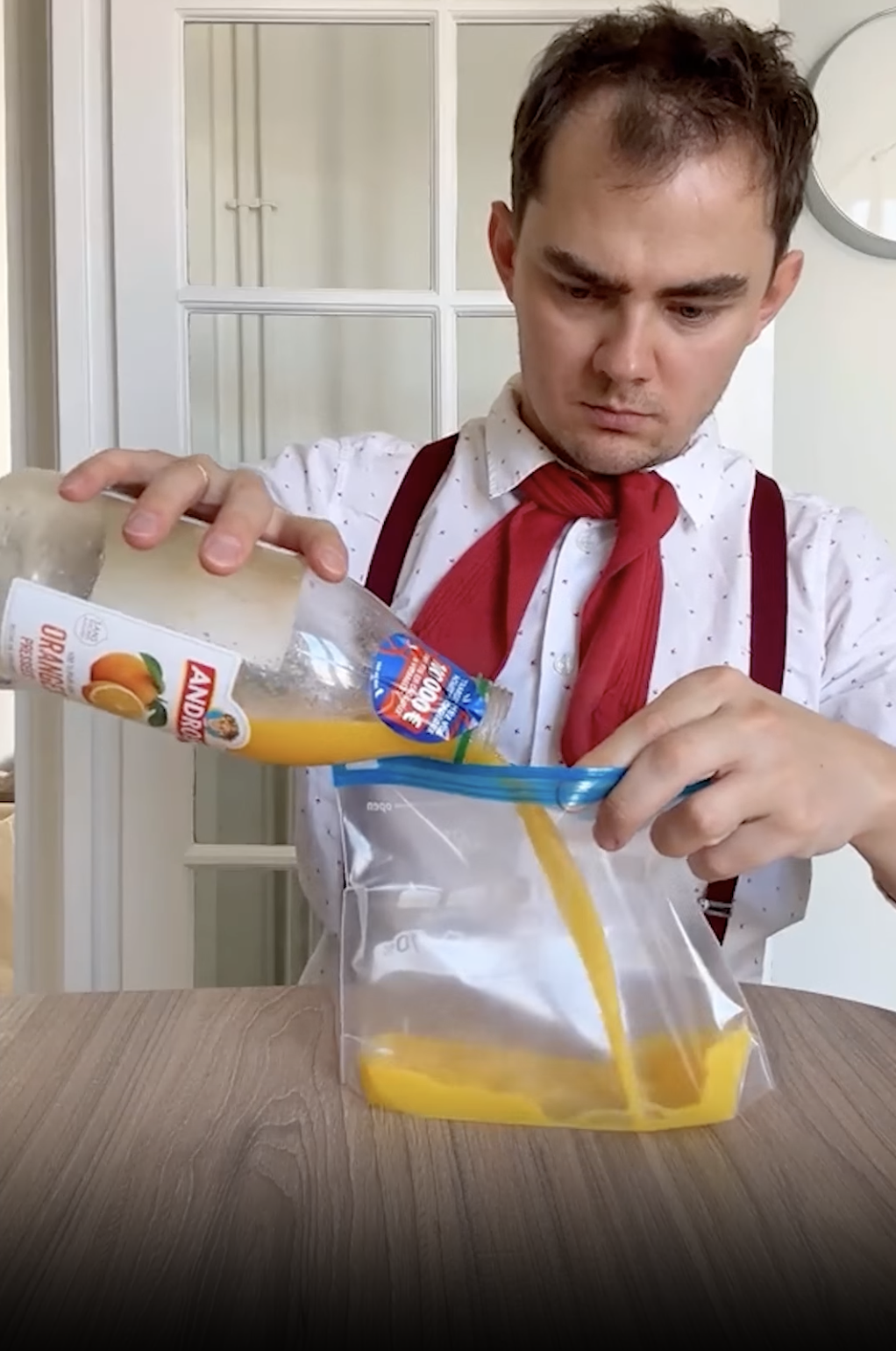 How to make orange juice smoothie at home