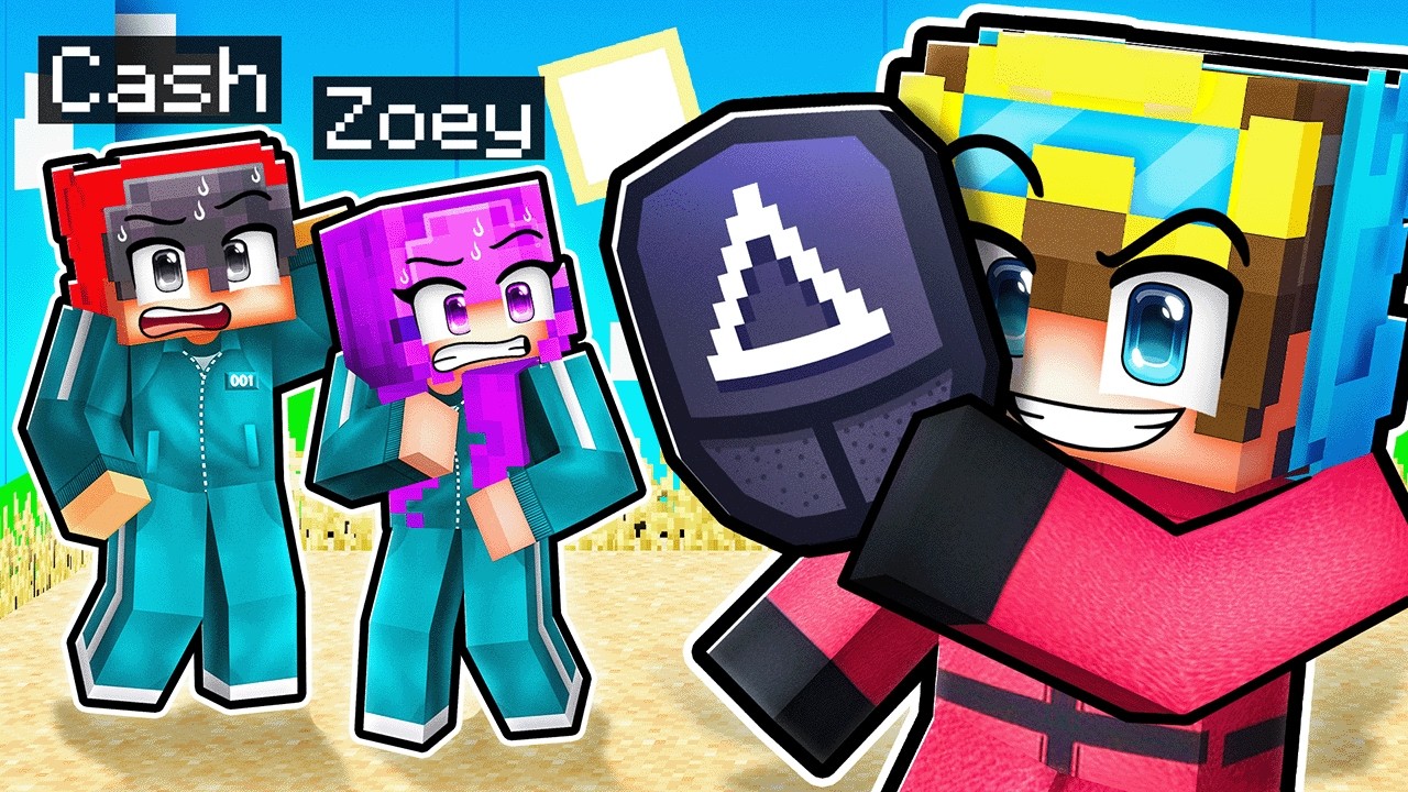 Playing as a guard in Squid Game (Minecraft)