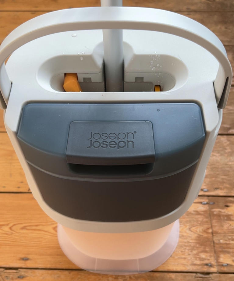 This Joseph Joseph UltraClean mop and bucket system separates dirty ...