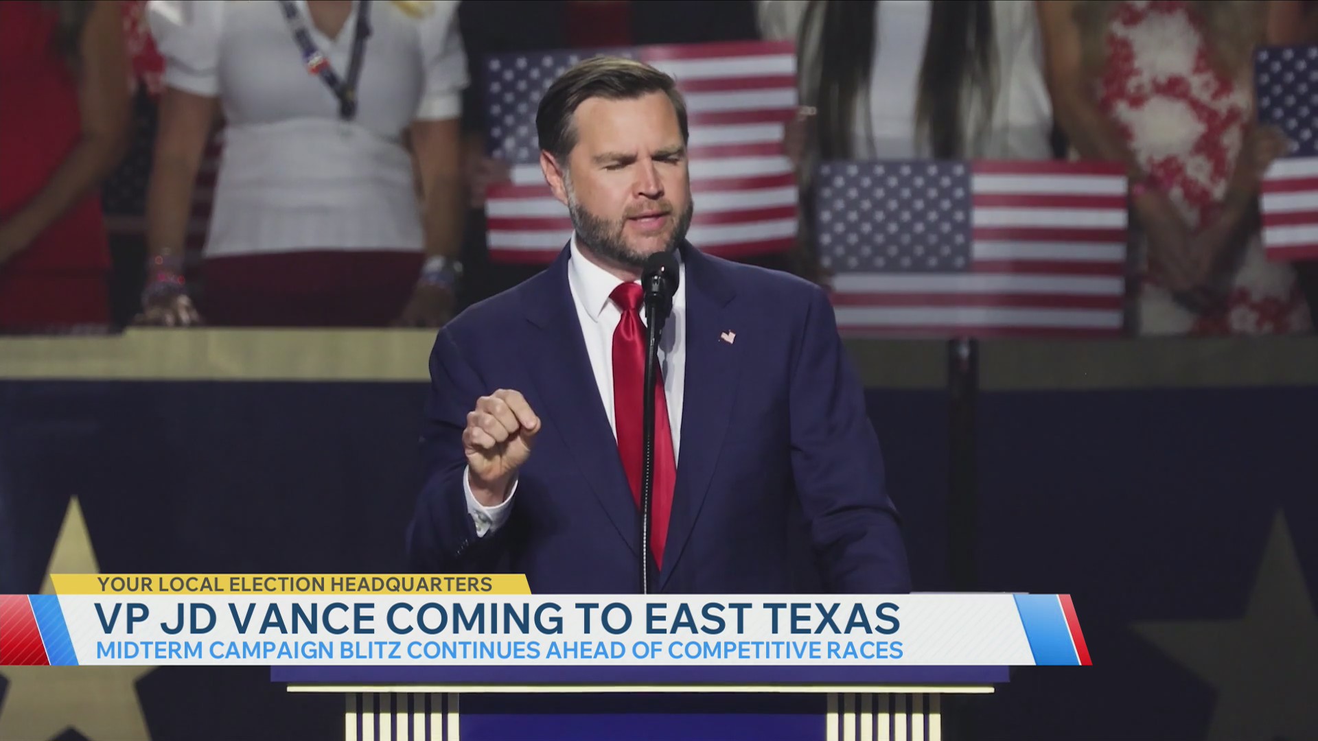 JD Vance heads to Tyler for second Texas trip