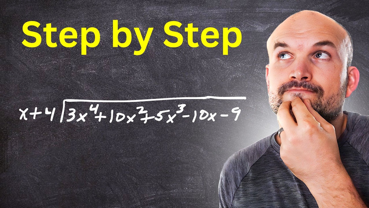 A step by step guide to long division algorithm