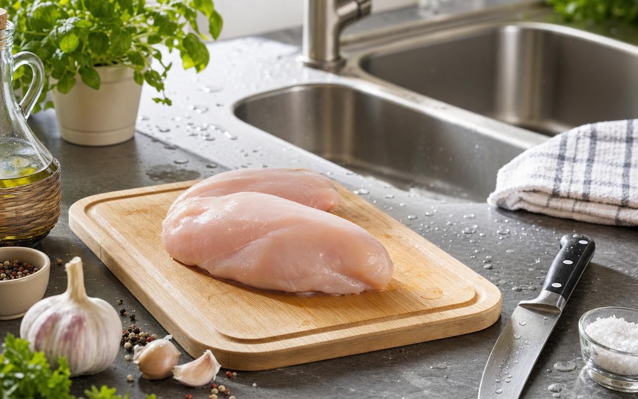 Faites-vous encore ce geste en cuisine avec cette viande blanche, qui ...