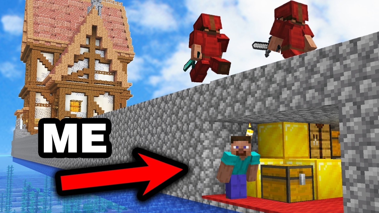 Surviving in a secret Minecraft bridge base