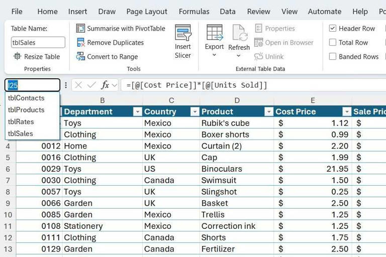 The Excel table feature I rely on every day is buried in plain sight ...
