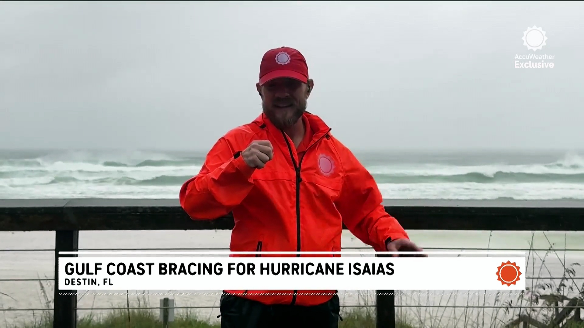 Winds and waves pick up as Hurricane Isaias barrels toward Gulf Coast