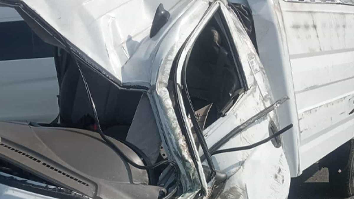 White van carrying a body overturns after collision with DENR pickup in ...