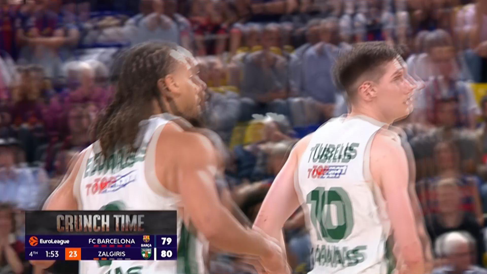 Zalgiris score 33 points in final quarter to beat hosts Barcelona 88-81